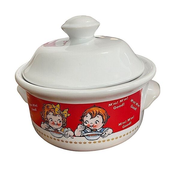 HOUSTON HARVEST GIFT PRODUCTS - CAMPBELL SOUP COMPANY - SET OF 2 - BOWL & LID - Picture 3 of 8